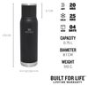 Picture of ADVENTURE TO-GO BOTTLE 0.75L BLACK